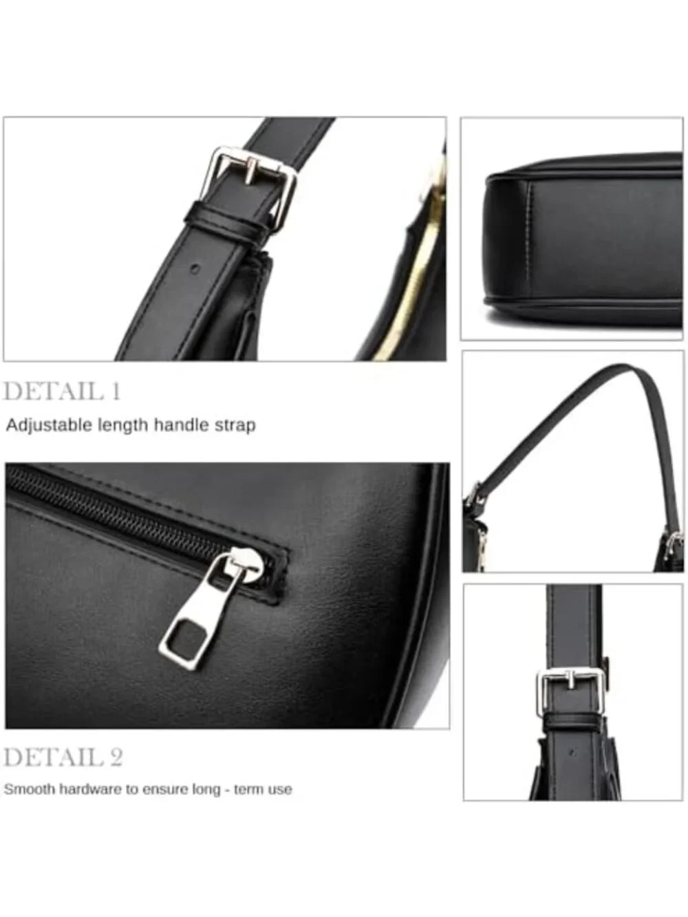 Retro Small Crescent Shoulder Bag - Women's Hobo Tote Purse Handbag, Chic Style
